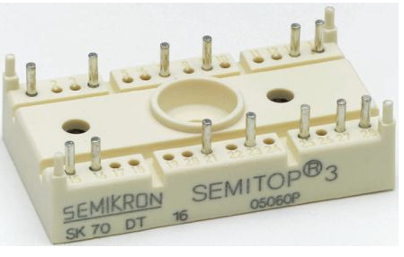 3- Ενότητα 1600V SEMIKRON 68A SK70DT16 δύναμης γεφυρών IGBT φάσης